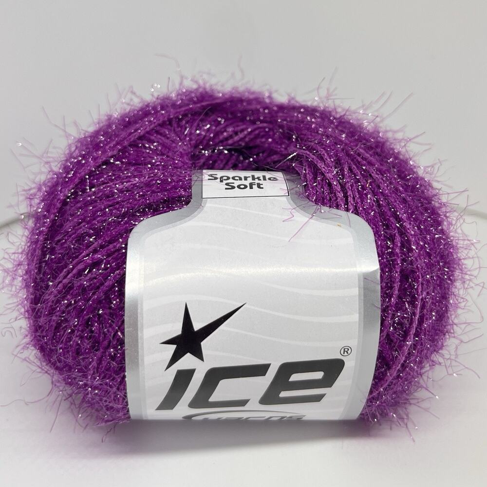 ICE Yarns Sparkle Soft Yarn, Purple